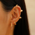 Gothic style devil claw ear hooks, punk style, dark alloy ear cartilage clips, Instagram style ear clips, no ear piercings, high-end feel.