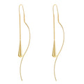 New long tassel earrings for women, high-end, understated luxury, niche earrings, ear thread teardrop earrings wholesale.